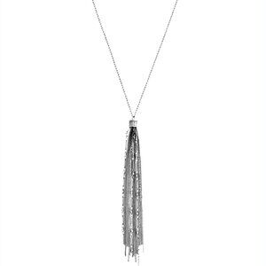 JESSICA SIMPSON silvertone 24in.extra long tassel